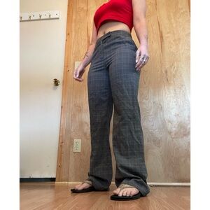 Gray Plaid Pants